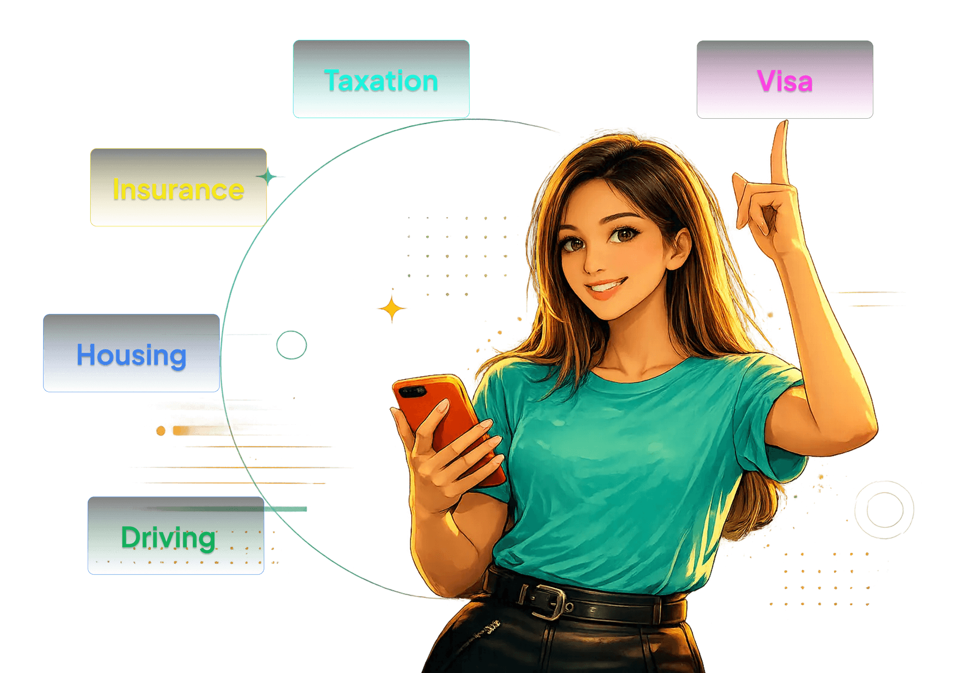 Expat using XpatAI on mobile
